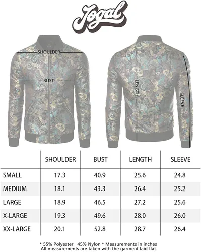 Miniatura 6 de JOGAL - Chaqueta de lujo satinada con bordado floral para hombre