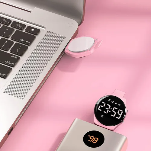 Miniatura 4 de Reloj deportivo digital para niñas y niños, monitor de actividad física con reloj despertador, cronómetro, relojes impermeables sin aplicación