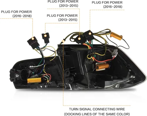 Miniatura 6 de VLAND Conjunto de luces traseras compatible con BMW Serie 3 F30 F35 F80 320i 328i 328D 335i M3 sedán de 6ª generación 2013-2018, lámpara trasera