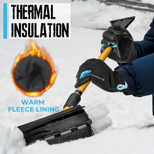 Miniatura 26 de HANDLANDY Guantes de trabajo aislados, guantes térmicos de invierno impermeables para hombres y mujeres