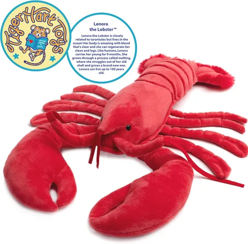 Miniatura 2 de TigerHart Lenora The Lobster - Peluche de 13 pulgadas