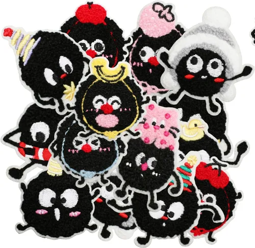 Miniatura 28 de 24 parches retro bohemios para planchar o coser, bonitos apliques bordados femeninos, decoración de moda para ropa, sombrero, bolso, vestido, Planta