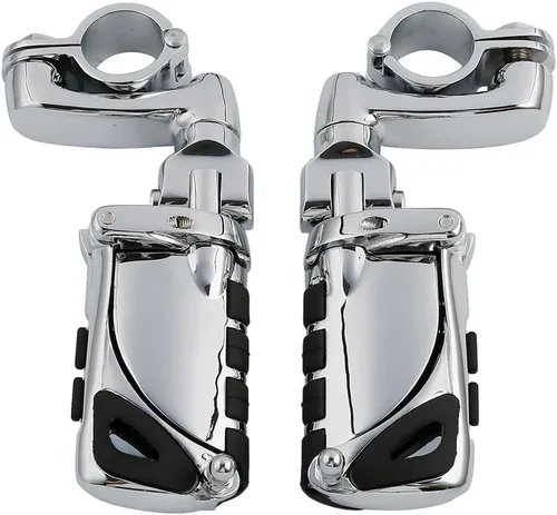 Miniatura 37 de TCT-MOTORPARTS Soportes de clavijas de pie de barra de carretera negro para Harley Touring 22/25/32/1.378 in