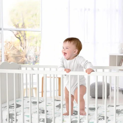 Miniatura 2 de Sweet Jojo Designs Sábanas ajustables para cuna de bebé (perezoso jungla) para niños o niñas, guardería infantil, habitación de niños pequeños