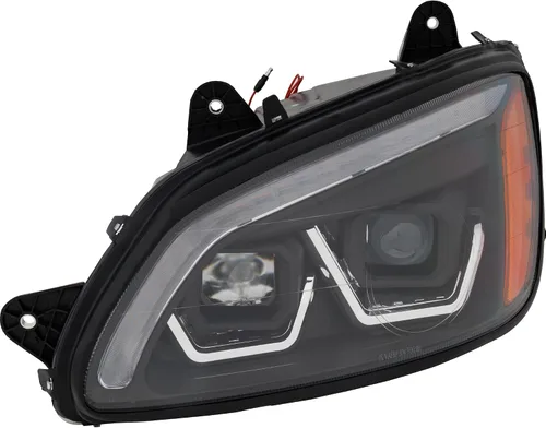 Miniatura 13 de Garage-Pro Bombillas LED para faros delanteros del lado del pasajero para Kenworth T880 2014-2022, carcasa negra, faros LED que reemplazan a #