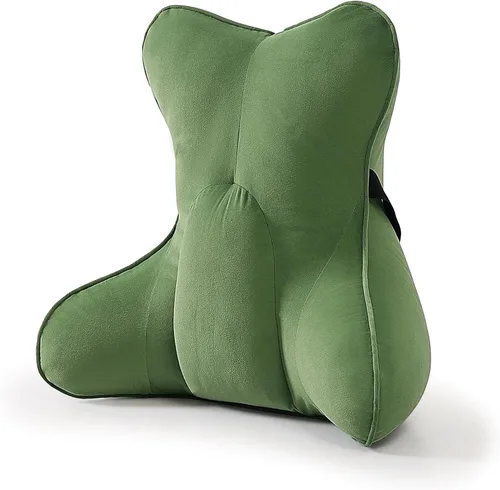 Miniatura 15 de Almohada de apoyo lumbar para alivio del dolor de espalda baja – Cojín lumbar ergonómico multifuncional, almohada de lectura para silla de oficina
