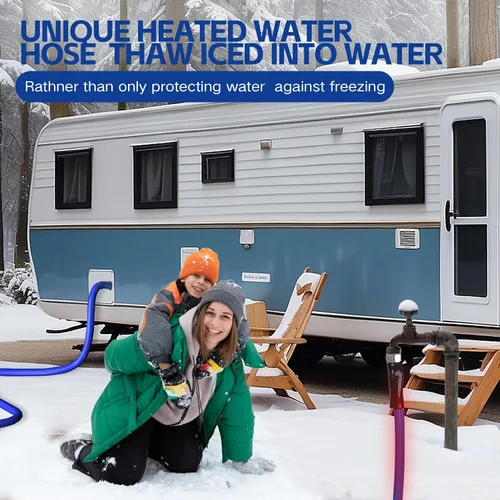 Miniatura 6 de Manguera de agua calefactada para caravana con protección anticongelante hasta -45 °F y apta para agua potable, accesorio para caravana, ganado