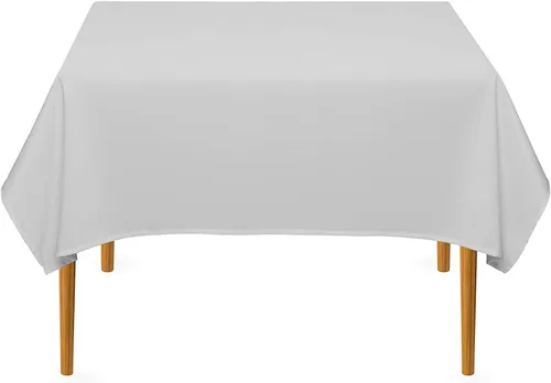 Miniatura 75 de Pomp Mantel Premium de Poliéster de 60" x 84" en Color Amarillo Plátano Tela Fácil de Cuidar, Resistente a Arrugas y Manchas Para Mesa Banana