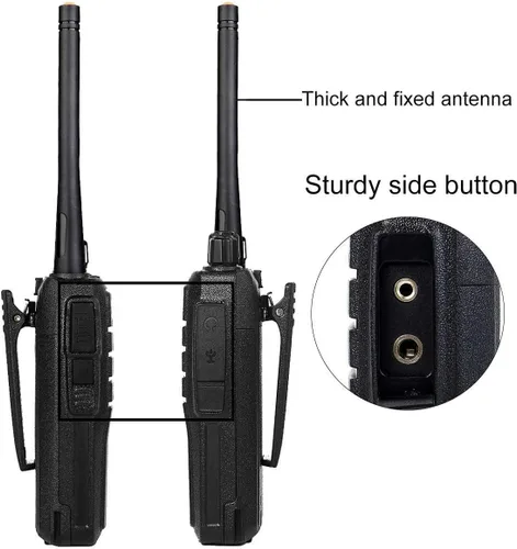 Miniatura 4 de Retevis RT21 Walkie Talkies para adultos (paquete de 6) con auriculares (paquete de 10), radio de 2 vías manos libres con cargador multibanda