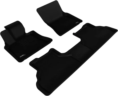 3D MAXpider -L1BM06201509 - Juego completo de alfombrillas para todo tipo de clima para modelos seleccionados de BMW X6 (E71), goma Kagu (negro)