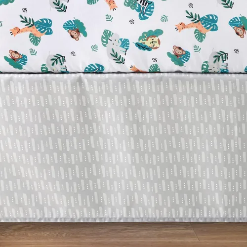 Miniatura 4 de El juego de ropa de cuna de 3 piezas de The Peanutshell para niños y niñas - Decoración de cama de guardería para recién nacidos, bebés y niños