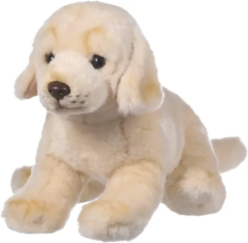 Golden Retriever - Animal de peluche de perro de tamaño mediano de 15 pulgadas para niñas y niños, lindos peluches, juguetes de felpa suave para