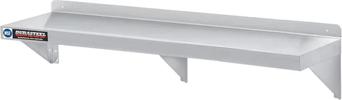 Miniatura 12 de DuraSteel Estante de acero inoxidable para montaje en pared, 24 pulgadas de ancho x 14 pulgadas de profundidad, grado comercial, certificado NSF
