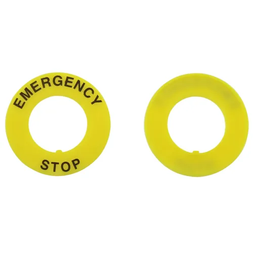 Miniatura 3 de E-outstanding 5 piezas de interruptor de botón de emergencia, señal de parada de emergencia, junta de anillo de parada de emergencia para reemplazo