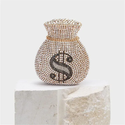 Miniatura 2 de Tngan Bolsa de dinero para mujer, bolsa de noche con cristales brillantes, monederos de diamantes de imitación, boda, fiesta, baile de graduación