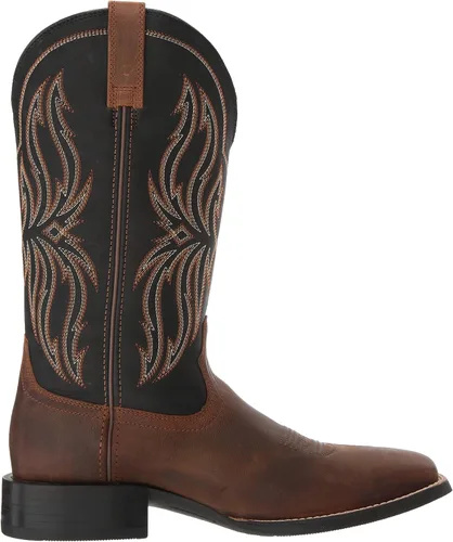 Miniatura 6 de Ariat Sport Rustler Western Boots - Botas vaqueras de cuero para hombre, Marrón desteñido