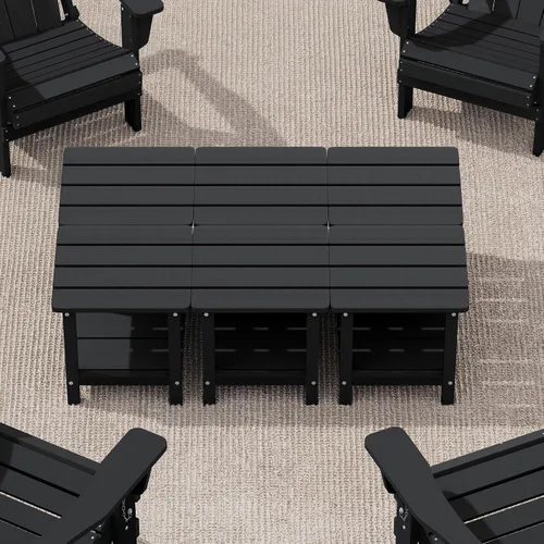 Miniatura 28 de SERWALL Mesa Adirondack de exterior - Mesa auxiliar gris