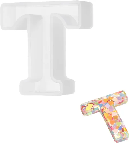 Miniatura 27 de MECCANIXITY Moldes de resina de 2.5 pulgadas, letras del alfabeto mayúscula Z 3D, moldes de silicona para hacer velas, manualidades, letreros