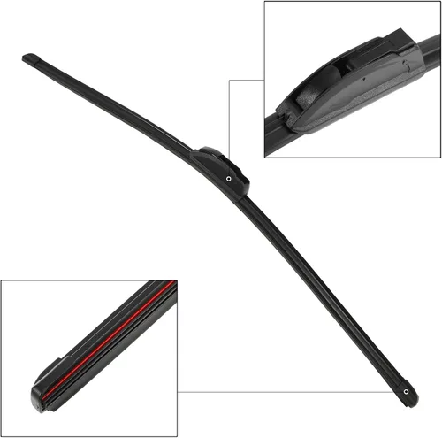 Miniatura 4 de X AUTOHAUX Juego de 3 limpiaparabrisas delantero de 26 pulgadas, 19 pulgadas, 16 pulgadas, para gancho en U con gancho J para Toyota Prius 2010-2015