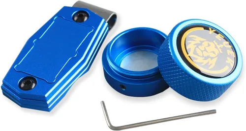 Miniatura 19 de TAOM - Soporte para tiza de billar, herramienta práctica redonda, accesorios de billar, mini estuche magnético para punta de tiza, contenedor