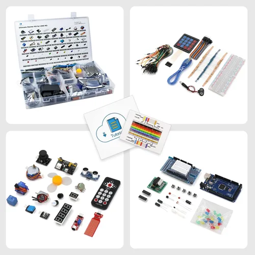 Miniatura 4 de LAFVIN Kit de inicio de proyecto Mega 2560 para Mega328 Nano con tutorial compatible con Arduino IDE