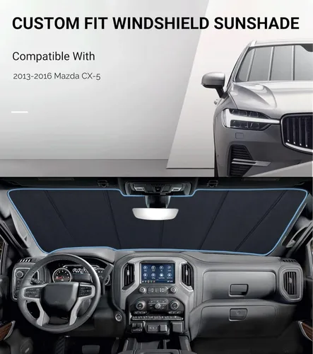 Miniatura 2 de Pigenius Parasol de parabrisas para Mazda CX-5 2013-2016 Parasol de ventana delantera - Salvaguardia