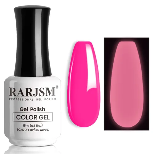 Miniatura 9 de RARJSM Esmalte de uñas de gel que brilla en la oscuridad, color blanco que brilla en la oscuridad, esmalte de uñas de gel luminoso para remojar UV