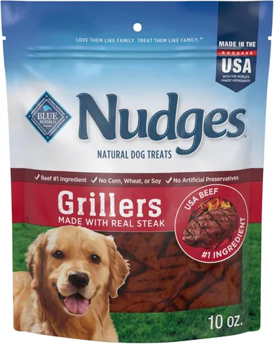 Miniatura 20 de Blue Buffalo Nudges Homestyle - Golosinas naturales para perros, fabricadas en los Estados Unidos con pollo, guisantes y zanahorias reales, bolsa