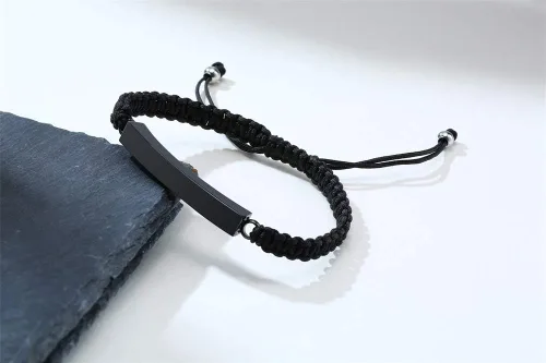 Miniatura 51 de Pulsera de urna personalizada para cenizas, recuerdos de joyería de cremación para mujeres y hombres, pulsera ajustable de cuerda tejida hecha a