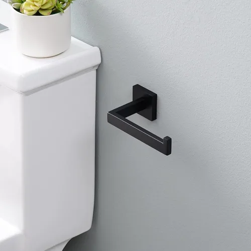 Miniatura 9 de KES Soporte de papel higiénico negro mate Soporte de pared para papel higiénico de baño para Mega Rolls SUS304 acero inoxidable negro mate