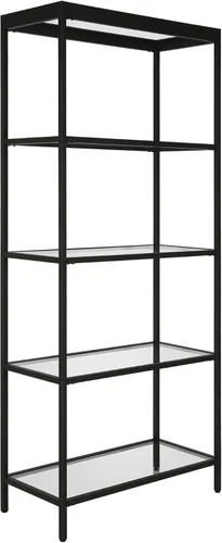 Miniatura 13 de Henn&Hart Mesa de centro rectangular rectangular de 45 pulgadas de ancho en bronce ennegrecido, mesas de centro rectangulares modernas para sala