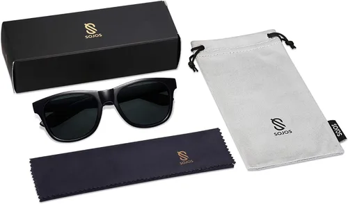 Miniatura 6 de SOJOS Gafas de sol polarizadas para hombres y mujeres, elegantes sombras cuadradas de moda SJ2230