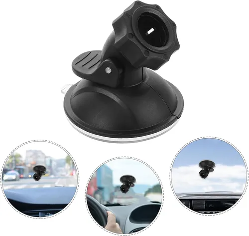 Miniatura 9 de Soporte para cámara de automóvil con base de ventosa de cabeza esférica para cámaras de tablero y dispositivos, fácil instalación, fijación segura