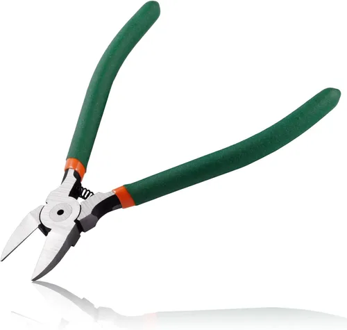 Miniatura 8 de Alicates de corte lateral de 5 pulgadas, cortadores diagonales, alicates de corte diagonal con resorte para cortar electrónica, cables suaves