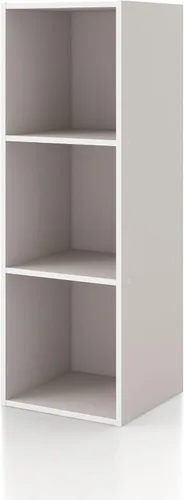 Miniatura 41 de Homes: Inside + Out Apexa - Estantería organizadora de almacenamiento de 2 cubos, estantería apilable de madera para cubos para organización