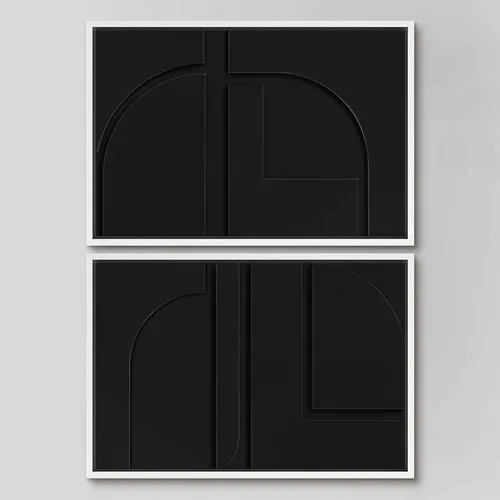 Miniatura 70 de SIGNWIN Lienzo enmarcado para pared, juego de arte sereno de paisaje de pantanos, ilustración rústica, arte moderno, minimalismo, decorativo