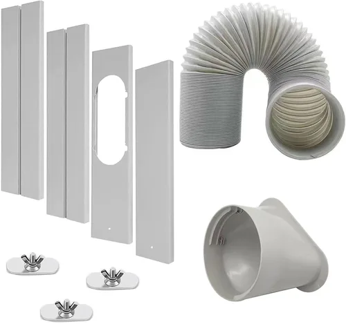 Kit de ventilación portátil de aire acondicionado para ventana, manguera de escape de 5.9 pulgadas de diámetro y 59 pulgadas de longitud, kit de