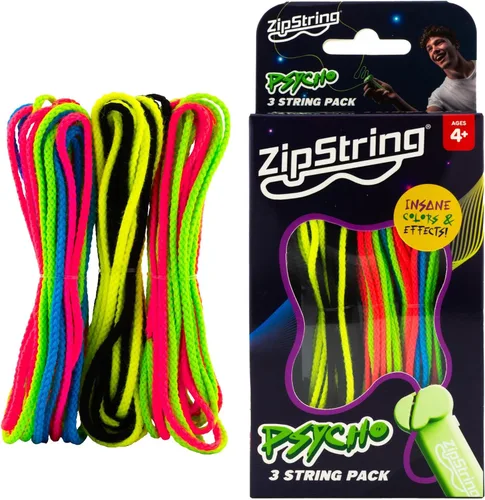 Miniatura 8 de ZipString Lightning Luma - Cuerdas de repuesto para juguete lanzador de cuerda, paquete de 3, juguete antiestrés reactivo a los rayos UV que brilla
