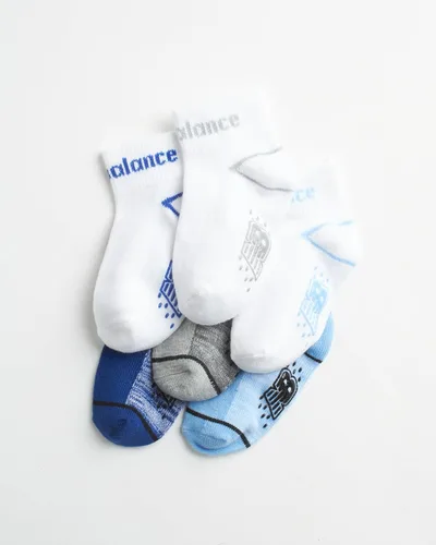 Miniatura 2 de New Balance Calcetines para bebé, paquete de 12 calcetines antideslizantes de corte de cuarto (bebébebé)