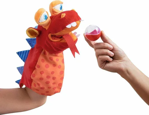 Miniatura 7 de HABA Marioneta de mano – Eat it Up Croco juguete interactivo para espectáculos de marionetas con bolsa de vientre para contar historias, actividades