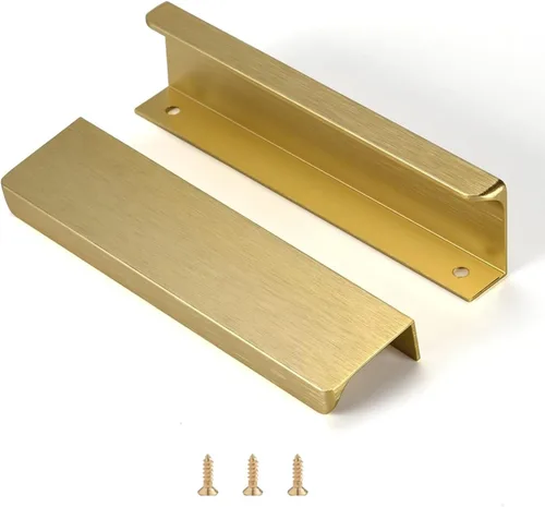 Miniatura 9 de Satanga - Tiradores de pestaña de borde para gabinetes de cocina, tiradores ocultos para cajones, manijas de puerta de montaje oculto en la parte
