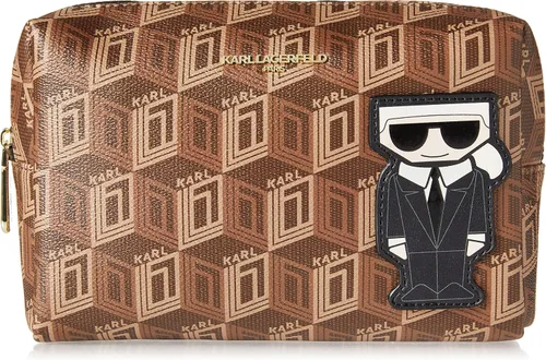 Miniatura 5 de KARL LAGERFELD Women's Maybelle Cosmetic Bag Negro/Rosa multicolor