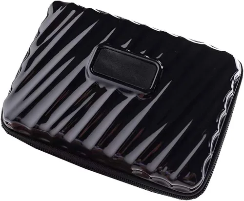 Neceser de maquillaje con cremallera rígida y duradero, resistente a los golpes, para mujer, estuche Cosmático, impermeable, almacenamiento al aire