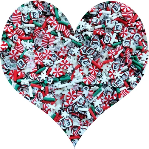Miniatura 29 de Chispitas Falsas Chispitas Falsas de Navidad Chispitas Falsas de Caramelo Chispitas de Arcilla Polimérica Chispitas Poliméricas Rebanadas de Arcilla