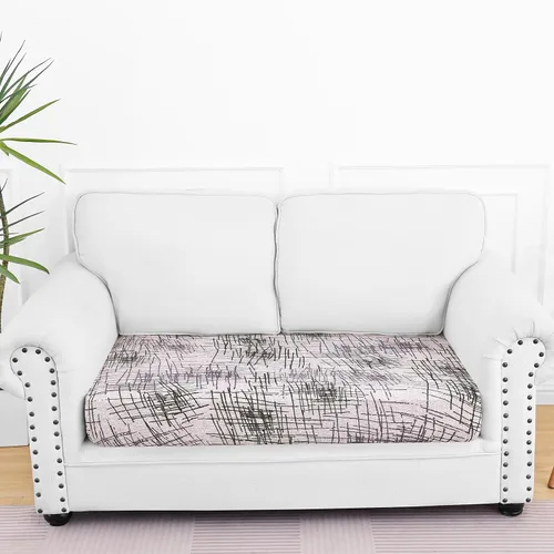 Miniatura 71 de Smiry Fundas de cojín de sofá estampadas, fundas elásticas suaves para sofá, fundas de sofá lavables antideslizantes, protector de muebles para Beige