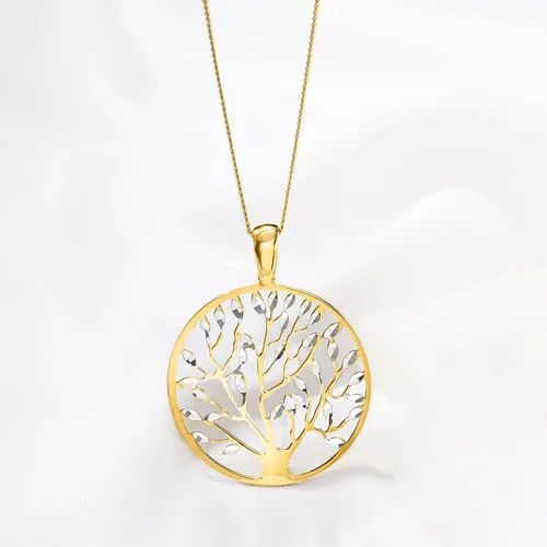 Miniatura 5 de Ross-Simons Collar con colgante de árbol de la vida con corte italiano