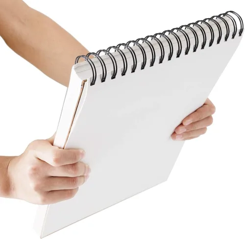 Miniatura 3 de Bachmore - Bloc de bocetos de 9 x 12 pulgadas (68 libras/3.53 oz), 100 hojas de libro de bocetos encuadernado en espiral para artistas profesionales
