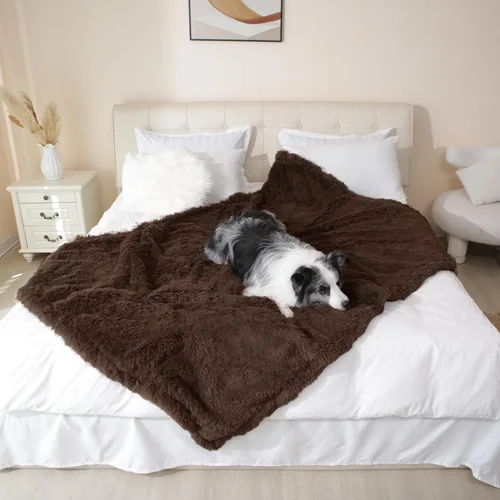 Miniatura 33 de gogobunny Manta impermeable para perros para perros grandes, gatos, cachorros, manta reversible de piel sintética para mascotas, lavable, protección