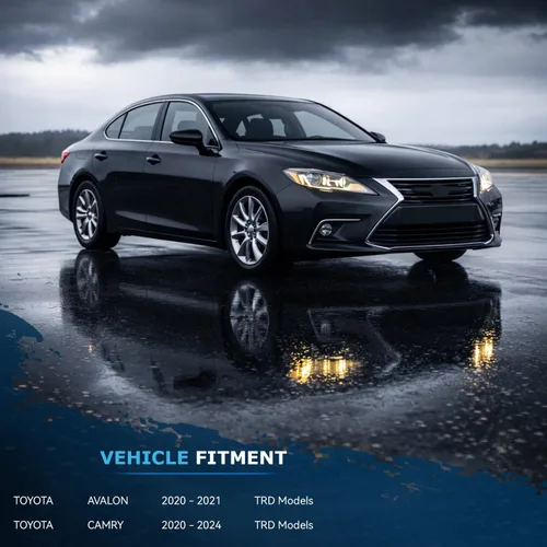 Miniatura 3 de Detroit Axle - Rotores de freno para Toyota Avalon 2020-2021 Camry 2020-2024, repuesto de rotores de freno de disco perforados y ranurados: rotor