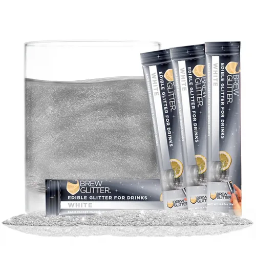 Miniatura 11 de Brew Glitter - Purpurina comestible para bebidas, cócteles, cerveza, adornar bebidas Certificado Kosher y Halal 100% comestible y de grado Azul